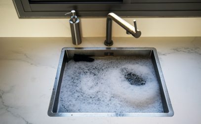 clogged sink