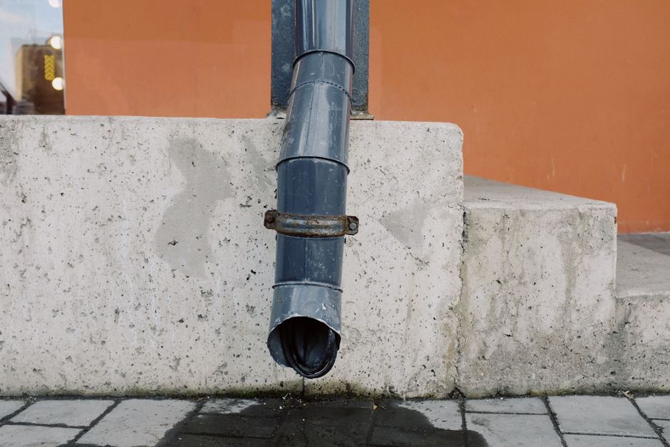 Underground pipe connected to downspout for proper drainage